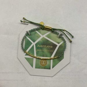 AVENTURINE GORJANA GEMSTONE BRACELET